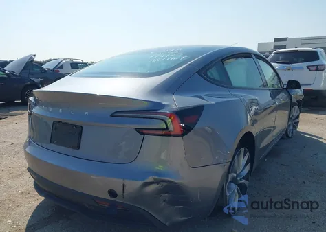 2025 Tesla Model 3 Long Range Rear-Wheel Drive из США, поврежденный, VIN 5YJ3E1EA0SF041609